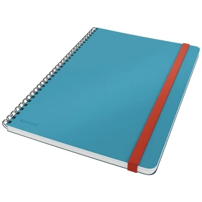 Abbildung von Leitz karierter Collegeblock in großem B5 Format, 80 Blatt, Spiralgebunden, Sanftes Blau, Cosy Serie, 44840061