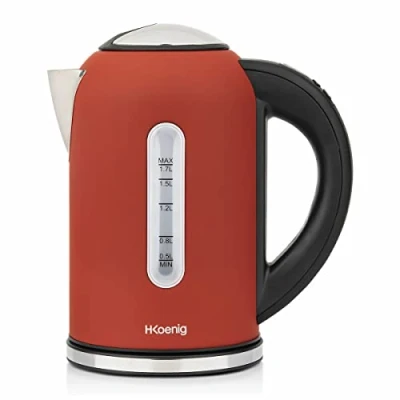 Abbildung von H.Koenig BOE54 Wasserkocher, Metall, 1.7 liters, Rot