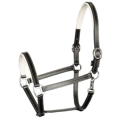 Abbildung von Harry&#039;s Horse Halfter Elegance Leder Schwarz Pony