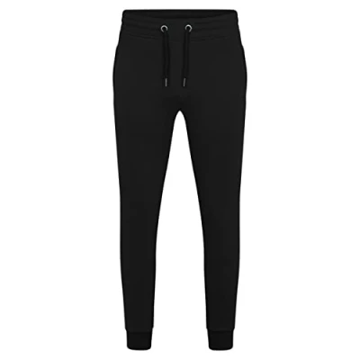 Abbildung von HRM Unisex 1500 Premium Joggingpants I Fair Trade Jogginghose Damen &amp; Herren, 285 g/m² Aus 70% Baumwolle 30% recyceltem Polyester, Black, L