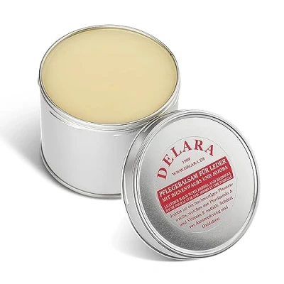 Abbildung von DELARA Pflegebalsam für Leder mit Jojoba und Bienenwachs, 500 ml, farblos Made in Germany