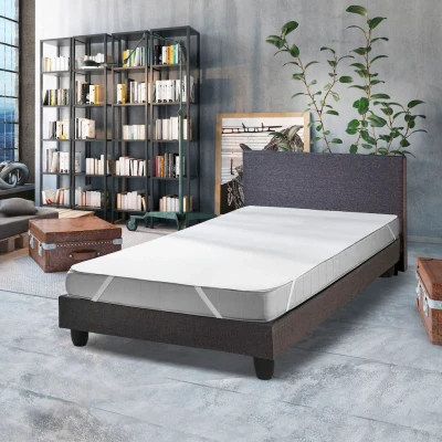 Abbildung von SETEX Wasserdichter Molton Matratzenschutz, 90 x 200 cm, Matratzenschoner aus 100 % Baumwolle, Generation, Weiß