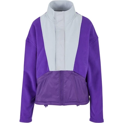 Abbildung von Urban Classics Fleecejacke, Damen, Größe: 5XL, Realviolet lightasphalt