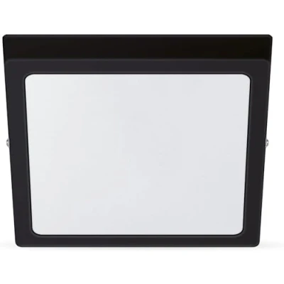 Abbildung von Philips LED Einbauspot Slim Surface, 12W, warmweißes Licht (2700K), quadratisch, Schwarz