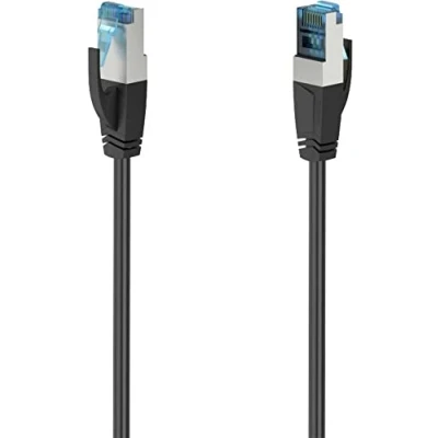 Abbildung von Hama Netzwerkkabel CAT6a (10Gbit/s, S/FTP, SFTP Ethernet, RJ45, High Speed Netzkabel, 0.5m) schwarz