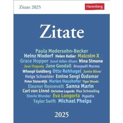 Abbildung von Zitate Tagesabreißkalender 2025: Kalender zum Aufstellen mit Zitaten und Kurzbiografien berühmter Persönlichkeiten. Tages Tischkalender 2025 klugen Lebenssprüchen (Wissenskalender Harenberg)