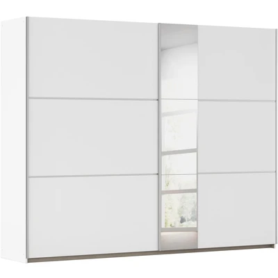 Abbildung von rauch Schwebetürenschrank "Kleiderschrank Schrank Garderobe ASTANA" 3 Ausstattungen BASIC/CLASSIC/PREMIUM (inkl. SOFT-CLOSE-FUNKTION), mit Spiegelelementen, Metallgriffleisten alufarbig MADE IN GERMANY