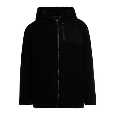 Abbildung von Urban Classics Hooded ZIP Jacket Fleecejacke, Herren, Größe: Small, Black