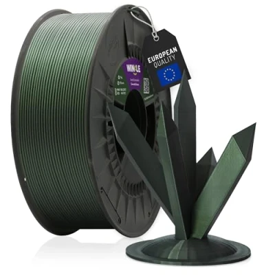 Abbildung von WINKLE PLA HD Interferenz Filament 1.75mm Smaragdgrün, 1kg Spule, 3D Drucker Kompatibel mit FDM Druckern, Druckmaterialien, Maßgenauigkeit +/ 0.05mm, Leicht zu Bedrucken