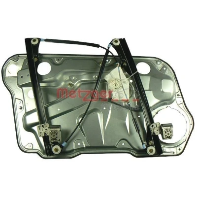 Abbildung von Metzger Fensterheber vorne rechts elektrisch mit Anschraubplatte ohne Elektromotor für Linkslenker 2160073 VOLKSWAGEN: Golf 4, 4 Variant