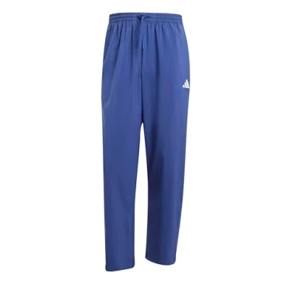 Abbildung von adidas Herren Essentials SMALL Logo Stanford Pant Open Hem, Dark Blue/White, S