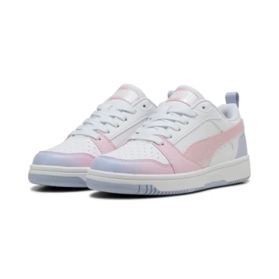 Abbildung von PUMA Rebound V6 LO Blurry Dreams JR Sneaker, White Rose Mauve COOL Weather, 37 EU