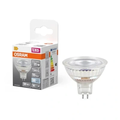 Abbildung von OSRAM LED Spot Reflektor Star MR16 35,4000 K neutralweiß, 3,4 W, GU5.3, 36, 345 lm, 15.000h, Niedervolt, für Spotbeleuchtung, Vitrinen, Kaltweiss