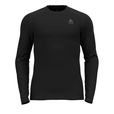 Abbildung von Odlo Herren Bl Top Crew Neck L/S Fundamentals Active Warm Eco Langarmshirt, Schwarz, M EU