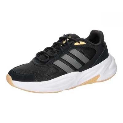 Abbildung von adidas Damen Ozelle Cloudfoam Lifestyle Running Shoes Schuhe, core Black/Grey Five/Acid orange, 40 EU