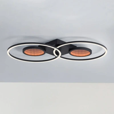 Abbildung von LED Deckenlampe Tunel mit Fernbedienung, CCT, RGB