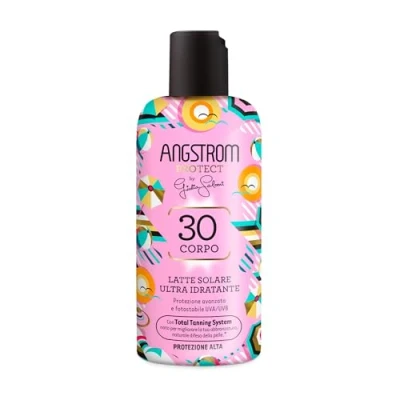 Abbildung von Angstrom Protect Sonnenmilch, transparent, LSF 30, von Giulia Salemi, 200 ml