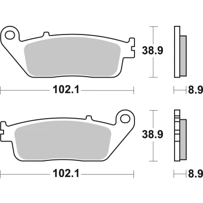 Abbildung von TRW Sinter Maxi Scooter MCB764SRM Bremsbelagsatz