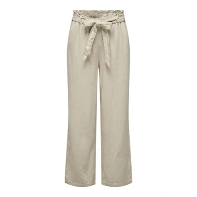 Abbildung von JdY Damen Jdysay Mw Linen Belt Pant WVN Noos Leinenhose, Oatmeal/Detail:Melange, 38 EU