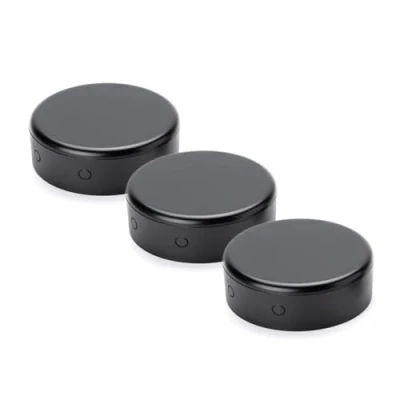 Abbildung von ORION LIGHTSTYLE Verteilerdose PVC Baldachin Deckendose Rosette Abzweigdose Abdeckung schwarz 3 Stück