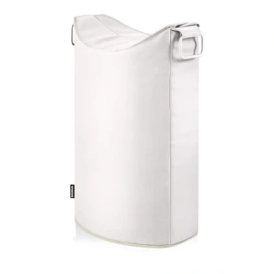 Abbildung von blomus FRISCO Wäschesammler Sand, 65 Liter, mit zwei praktischen Tragegriffen, hochwertige Kunstfaser, trendiges Design, moderner Wäschekorb (H / B T: 70 x 45 28 cm, Farbe: 65382)