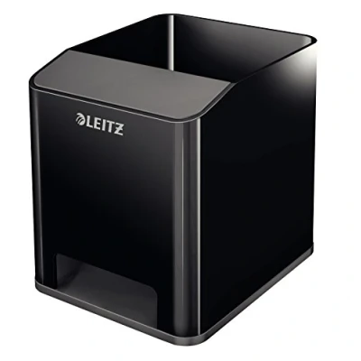Abbildung von Leitz 53631064 Sound Stifteköcher (Soundverstärkungsfunktion, WOW) Schwarz/Anthrazit