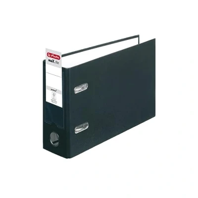 Abbildung von Herlitz Ordner Kunststoff A5 quer 75mm schwarz