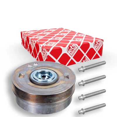Abbildung von FEBI BILSTEIN 173069 Kurbelwellenriemenscheibe 6PK 159 5 mit Schrauben, für Kurbelwelle