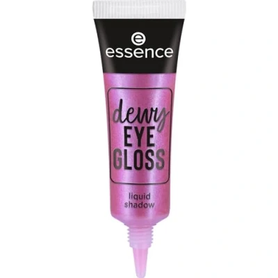 Abbildung von essence dewy EYE GLOSS liquid shadow, Lidschatten, Nr. 02, Rot, weichzeichnend, strahlend frisch, vegan, Nanopartikel frei, ohne Parfüm, ölfrei, 1er Pack (8ml)