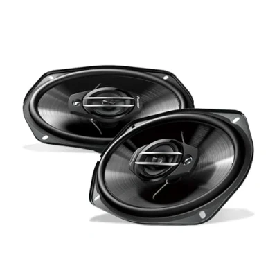 Abbildung von Pioneer TS A6880F 6&quot; x 8&quot; (ca. 15x20cm) 4 Weg Koaxiallautsprecher Set mit 2 Lautsprechern (je 350 W max.,80 Sinus), kraftvoller Klang, 62 mm Einbautiefe, 133 191 Einbauausschnitt, Gitter