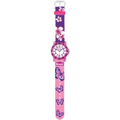 Abbildung von SCOUT Mädchen Analog Quarz Uhr mit Stoff Armband 280375013