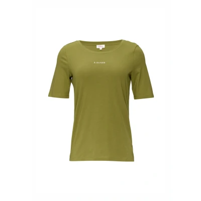 Abbildung von s.Oliver MIT LOGO Tshirt basic, Damen, Größe: 44, Guacamole