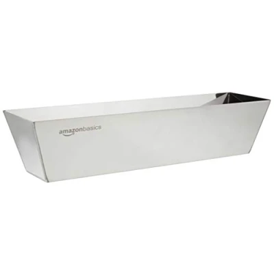 Abbildung von Amazon Basics Spachtelkasten Rechteckig Edelstahl, 35.56 cm lang, Silber