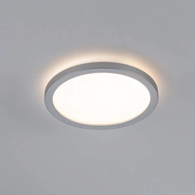 Abbildung von Paulmann 70990 LED Panel Atria Shine 190mm rund incl. 1x11,2 W Warmweiß Chrom matt Lichtpanel Kunststoff Deckenpanel 3000 K