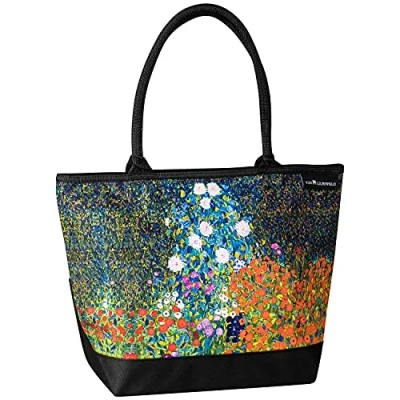 Abbildung von VON LILIENFELD Handtasche Damen Gustav Klimt Bauerngarten Shopper Maße L42 x H30 T15 cm Strandtasche Henkeltasche Büro