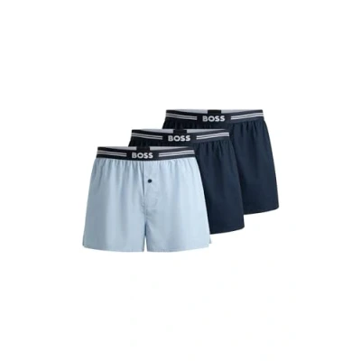 Abbildung von BOSS 3 PACK Boxershorts, Herren, Größe: Large, Dark blue
