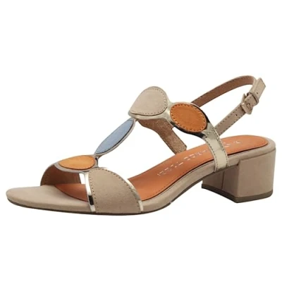 Abbildung von Marco Tozzi Riemensandalette, Damen, Größe: 40, Biscuit Schuhe