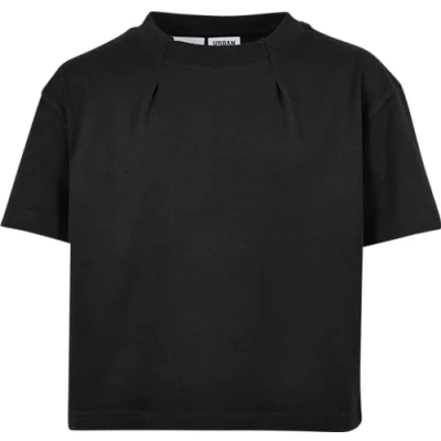 Abbildung von Urban Classics Pleat Tshirt basic für Kinder, Größe: 158/164, Black