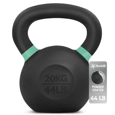 Abbildung von Yes4All XUT6 Pulverbeschichtetes Kettlebell aus Gusseisen, 20 kg