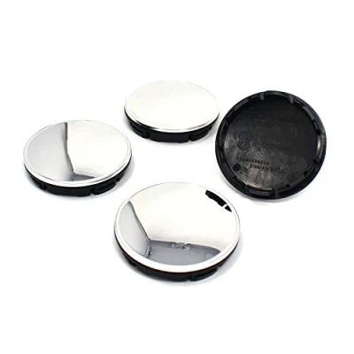 Abbildung von Finest Folia 4X Nabendeckel Set ABS Kunststoff Aluminium Nabenkappen für Felgen Radnaben Felgendeckel Felgenkappen Universal Auto Zubehör (Chrom, 56mm Ø)