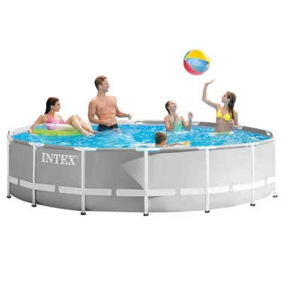 Abbildung von Intex Pool 457 x 107 rund Prism Frame mit Filterpumpe