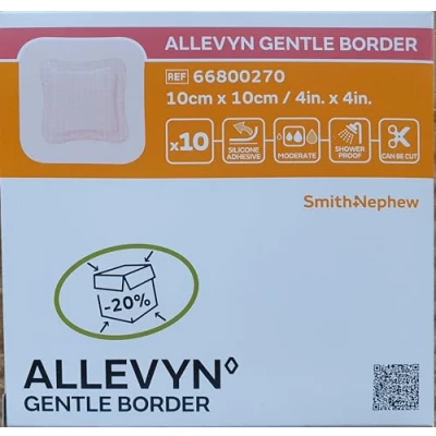 Abbildung von Allevyn Gentle Border Selbsthaftende Wundkompresse, 66800270, 10 x cm, Stück