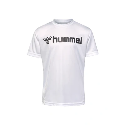 Abbildung von hummel Unisex Kinder Hmllogo Jersey S/S Kids T Shirt, Weiß, 116 EU