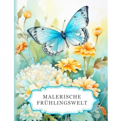 Abbildung von Malerische Frühlingswelt: Ein Frühlings Malbuch für Erwachsene mit 50 wunderschönen Motiven zum Ausmalen. Ideal zur Entspannung, Stressabbau und Förderung der Kreativität