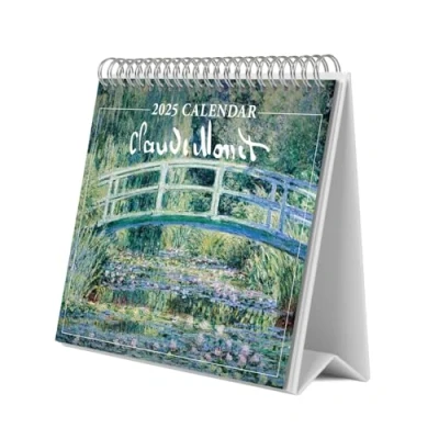 Abbildung von Grupo Erik Kalender 2025 Tischkalender Monet Familienplaner zum Aufstellen 20 x 17 cm Jahreskalender
