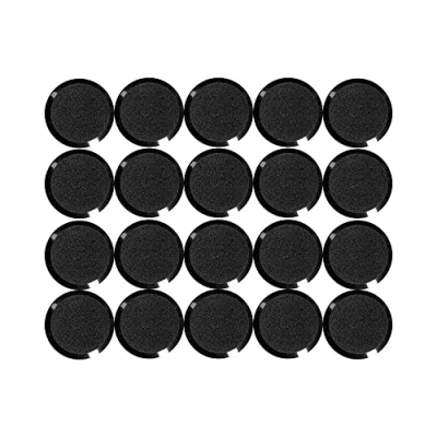 Abbildung von MAUL Facetterand Magnete (20 Stück) MAULpro Ø 20mm Mini aus Kunststoff Starke für Whiteboard und Magnettafel ideal Büro, Homeoffice Werkstatt Schwarz