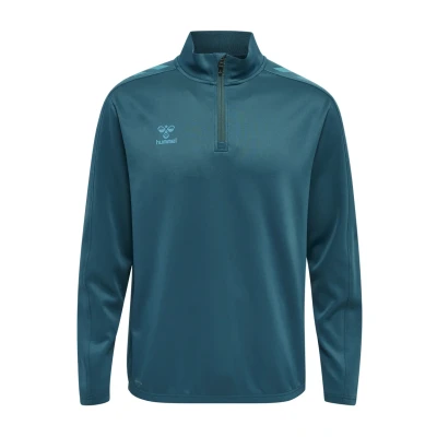 Abbildung von Hummel CORE HALF ZIP Sweatshirt, Größe: XXL, Blue coral