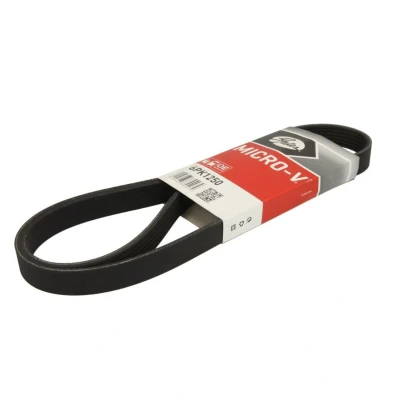 Abbildung von GATES 6PK1250 Keilrippenriemen 1250 6 Polyester, EPDM (Ethylen Propylen Dien Kautschuk) RoadMax Value Line OPEL: Zafira B, Meriva A