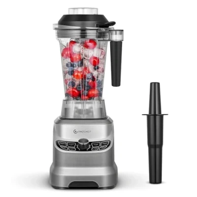 Abbildung von AMZCHEF Professioneller Standmixer mit 8 Einstellbaren Geschwindigkeiten 1800W Mixer Hochleistungsmixer für die Küche 1,85 L Blender Shakes, Smoothies, Eiscrushen, Gefrorene Früchte