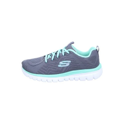 Abbildung von Skechers Damen Graceful Get Connected Sneaker,Charcoal Mesh Green Trim, 37 EU